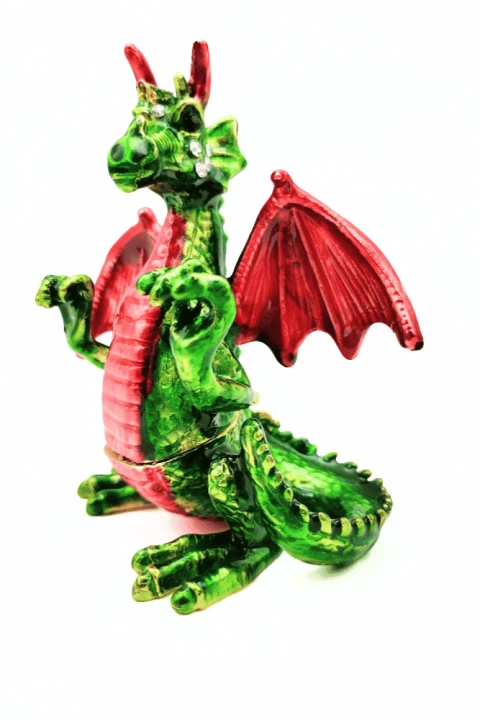 Figurka smoka dekoracyjna – ozdoba do nowoczesnych wnętrz, pomysł na prezent dla fana fantasy