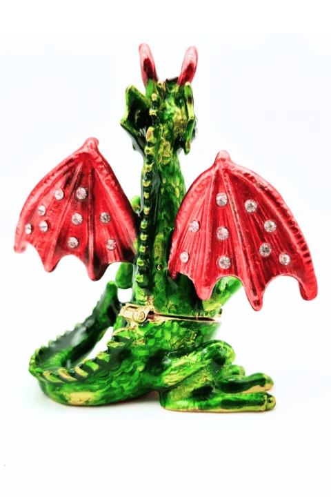 Figurka smoka fantasy – dekoracja do salonu i biura, wyjątkowa ozdoba na prezent